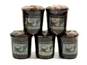NEW 5 YANKEE CANDLE COCONUT & VANILLA BEAN 1-WICK VOTIVE FRAGRANT MINI CANDLES