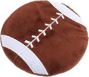 1Pc Rugby Shaped Interactive Plush Throwing Disc for Pets Engaging Fetch Game for Dogs and Fun Home Decoration and Reduces Anxiety and Loneliness