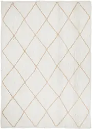 Noosa Cross Rug In White