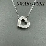 SWAROVSKI 施華洛世奇 項鍊 銀色 心型 水鑽 圓圈 MERCARI 日本直送 二手