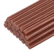 30pcs Mini Hot Glue Gun Sticks 8" x 0.27" for Glue Gun, Brown