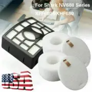 HEPA Foam Felt Filter For Shark NV680 NV681 NV682 NV683Replacement Park XHF680