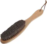 VANZACK Horsehair Dusting Brush Gentle Cleaning Brush Wooden Handle Soft Horsehair Lint Remover