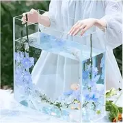 Acrylic Props Shooting Tray, Acrylic Water Tank Floating Photo Props Display Case Clear Multiple Sizes(40x20x60cm)