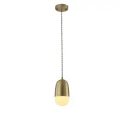 Single Head Modern Simple Restaurant Bar Studio Office Decorative Copper Lighting Chandelier With Warm Light Led