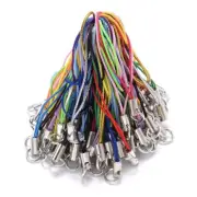 1000pcs Mix Polyester Cord Jump Ring Lanyard Rope Keychain Pendant Handmade