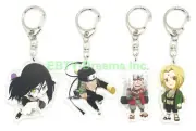 Set of 4 Naruto Anime Acrylic Keychain Orochimaru, Tsunade, Jiraiya, Sarutobi