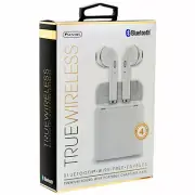 Sentry BT979 True Wireless Bluetooth Free Earbuds with Charging Case, White