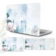 2in1 Lotus Leaf Hard Case Shell for MacBook Air Pro13 A1706 A1708 A2251 A2338 M2