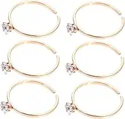 COOLHIYA Adjustable Titanium Steel Ring for Women Wedding Ring Love Decorative Fidget