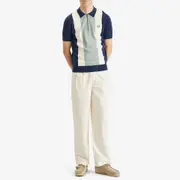 Fred Perry Vertical Stripe Zip Neck Shirt