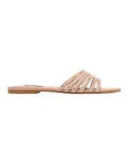 [Nine West] Lacee Flat Sandal in Rose