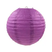 Purple Round Chinese Paper Lantern - 4 Sizes