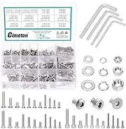 1048Pcs M3 M4 M5 Button Head Socket Cap Screw Bolts, Flat Head Socket Cap Screws Countersunk Bolts and Socket Head Cap Screws Kit with Hex Nuts Washers Wrench for Household