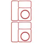 Pack of 2 Lunch Box Lid Seal Gaskets Safe Silicone for Kids Lunch Container