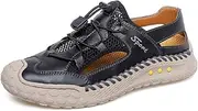 [Asifn] Mens Closed Toe Sandals Outdoor Beach Sneakers Breathable Lightweight Fisherman Shoes Casual Leather Hiking
