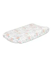 [The Peanutshell] Cotton Safari Adventure Fitted Sheets 2 Piece 80cm in White