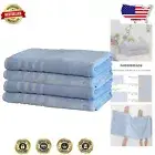 Plush 4-Pack Bath Sheets: 35x70 Luxury Bamboo Viscose & Turkish Cotton, 700 GSM