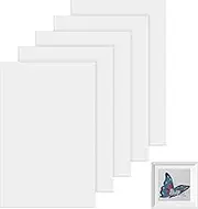 Taiyin 5 Pieces Mounting Board No Acid Sticky Board for Cross Stitch Self Adhesive Cross Stitch Supplies for Framing Picture Embroidery Needlework Craft (15 x 9.8 Inch)