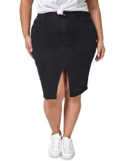 [Indigo Tonic] Willow Denim Skirt in Black