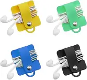 4 Pcs Headphone Cable Organiser, Earbuds Straps Holder, Headset Wrap Winder And Cord Manager, Keep The Cords And Usb Cable Wires From Getting Tangled
