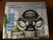 Megatek CB-M25BT Portable CD Player Boombox with FM Stereo Radio, Bluetooth Wire