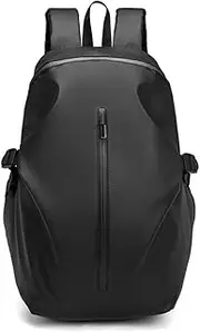 AnXin Motorcycle Backpack Waterproof Motorcycle Helmet Bag Carbon Fiber Motorcycle Backpack 30L Large Capacity for Travel Camping Cycling Storage Bag Black