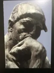 POSTCARD- AUGUSTE RODIN (1840-1917)- THE THINKER (DETAIL), c. 1880