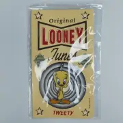 Vintage 90s Tweety Bird Looney Tunes Enamel Pin New in Original Packaging 1990s