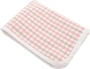 Sosoport Ramie Diaper Pad Muslin Absorbent Pee Pads Reusable Puppy Pads Mats Cat Water Mat Feeder Bowl Dispenser Nappies Dogs Dog Training Pads Whelping Cool Lick Pink
