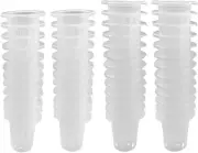 50 Pack 1.77" Garden Net Pots Cups, Slotted Mesh Pot Baskets Seed Growing Media