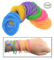 80s Colorful Neon Jelly Bracelets (144 Pcs.) 7". Retro Rock Pop