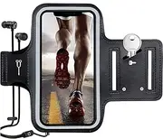 Sports Gym Work Out Running Armband Running Accessories Arm Band Sweatproof Phone with Key Holder Suitable for Apple iPhone X XS 10/8/ 7/ 6S/ 6 - Samsung Galaxy S9 S8 S7 S6 Galaxy A20E A40