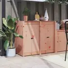 Garden Kitchen Cabinet Door Outdoor Cupboard Storage Wooden Doors W/ Metal Knob