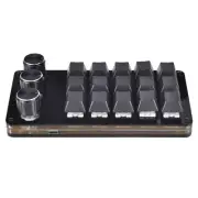 Mini Mechanical Gaming Macro Keyboard 3 Knob KeyPad Hot Swap Gaming Keyboard