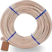 Basket Round Reed #6 3mm 1-Pound Coil Basket Weaving Cane for Chair Making and Wicker Weaving DIY Furniture Making Supplies (#6)