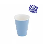 6x Latte Cup Breeze Blue 200mL Bevande Tapered Coffee Cups Hot Chocolate