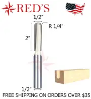 Tideway Carbide PRO LC05073288 1/2"X 2" Round Nose 1/2" shank router bit