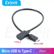 USB C Type C Female to Micro USB Male Adapter Converter Connector