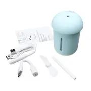 3 IN 1 DC 5V Mushroom Humidifier USB Recharge LED Light Fan Air Mist Purifier