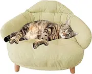 Iouyjiu Elegant Design Pet Sofa Bed Detachable Dog Bed Sturdy Dog Sofa Couch Decoration Soft Pet Couch for Small Dogs, Small Dogs, Living Room, Home, Indoor, Outdoor, Green, Beige, Pink Colour