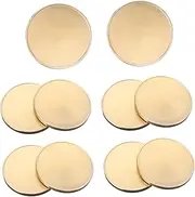 CIMAXIC Engraving Blanks Coins 10pcs Round Challenge Coins Commemorative Smooth Surface DIY Craft Jewelry