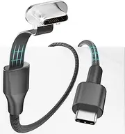 60W 3.3ft Flat USB C Charging Cable, Right Angle Type C Charger, Fast Charging, Data Transfer, Compatible with Steam Deck, ROG Ally, Samsung S23/S22/S21, iPhone 16/15 Pro/Pro Max, MacBook etc.
