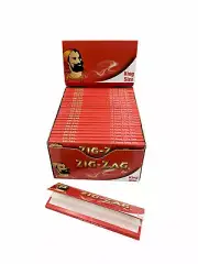 ZIG ZAG King Size Red Classic Cigarette Tobacco Paper Papers Box -ZIGZAG