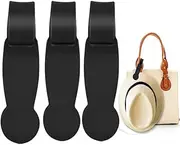 [Lotusland] 3Pcs Magnetic Hat Clip for Travel, Black Hat Holder Strong Magnet Hat Clip for Bag Backpack Tote Luggage, Portable Clip-On Hat Carry for Traveler Accessory