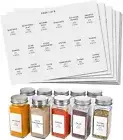 Super Thyme 135 Minimalistic Spice Jar Labels for Herbs & seasoning, Preprinted