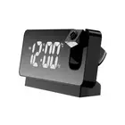 Projection Alarm Clock with Mirror Screen and Indoor Temperature Display