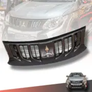 MATTE BLACK GRILLE GRILL+LOGO CHROME FIT MITSUBISHI TRITON L200 MQ 15-18 (for: Mitsubishi)