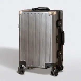 【德國TAIKING買1贈7】鈦金屬包角鋁鎂合金 29吋 智能指紋解鎖行李箱/旅行箱