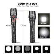 Super Bright LED Tactical Flashlight 1000 Lumens with 7 Modes High Powered Handh